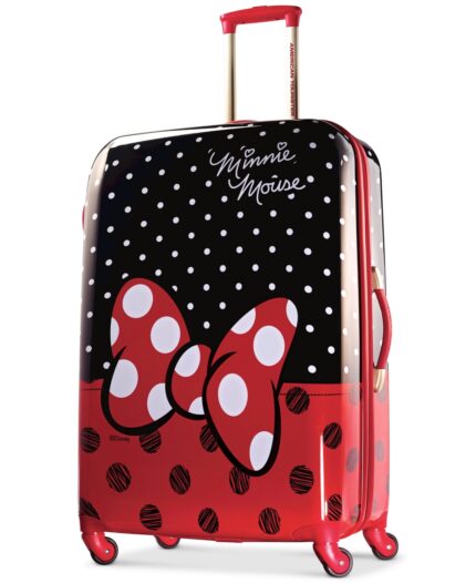 American Tourister Disney Minnie Mouse Red Bow 28" Hardside Spinner Suitcase