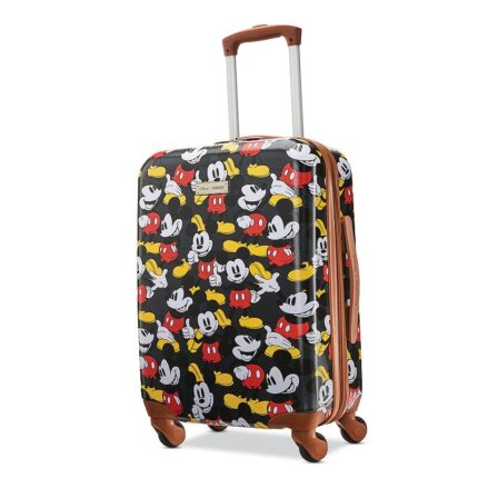 American Tourister Disney's Mickey Mouse Hardside Spinner Luggage, Multicolor, 21 Carryon