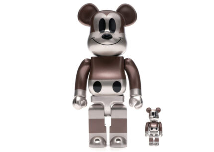 Bearbrick x Undefeated x Disney Mickey Mouse 90th Anniversary 100% & 400% Set Copper/Black