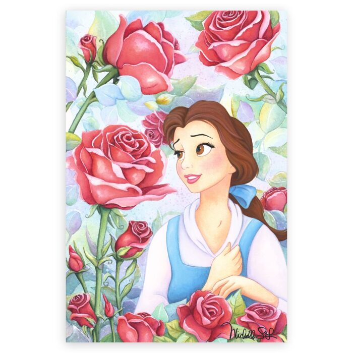 Beauty and the Beast ''Garden of Roses'' Gicle by Michelle St.Laurent Limited Edition Official shopDisney