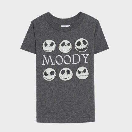 Boys' Disney The Nightmare Before Christmas Moody Jack Short Sleeve Graphic T-Shirt - Gray 2T - Disney Store
