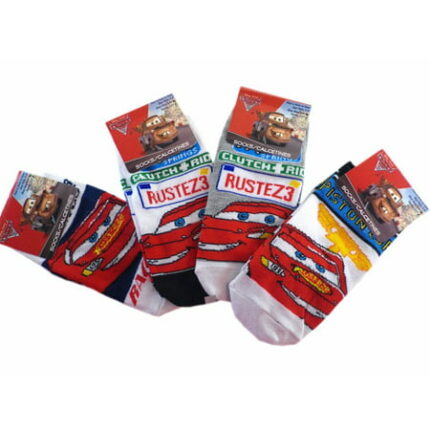 Cars Kids Socks (3 pairs boys size 6 - 8) Assorted