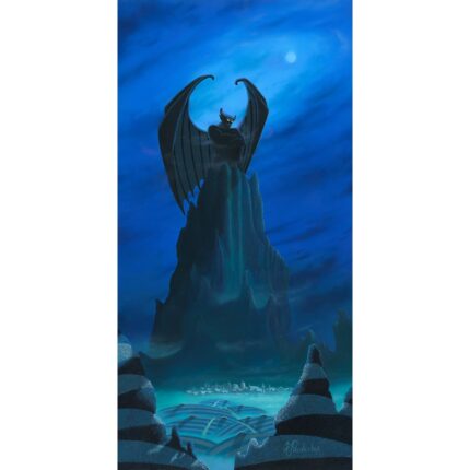 Chernobog ''A Dark Blue Night'' by Michael Provenza Hand-Signed & Numbered Canvas Artwork Limited Edition Official shopDisney