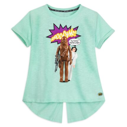 Chewbacca and Princess Leia Star Wars Action Figures Fashion T-Shirt for Women Official shopDisney