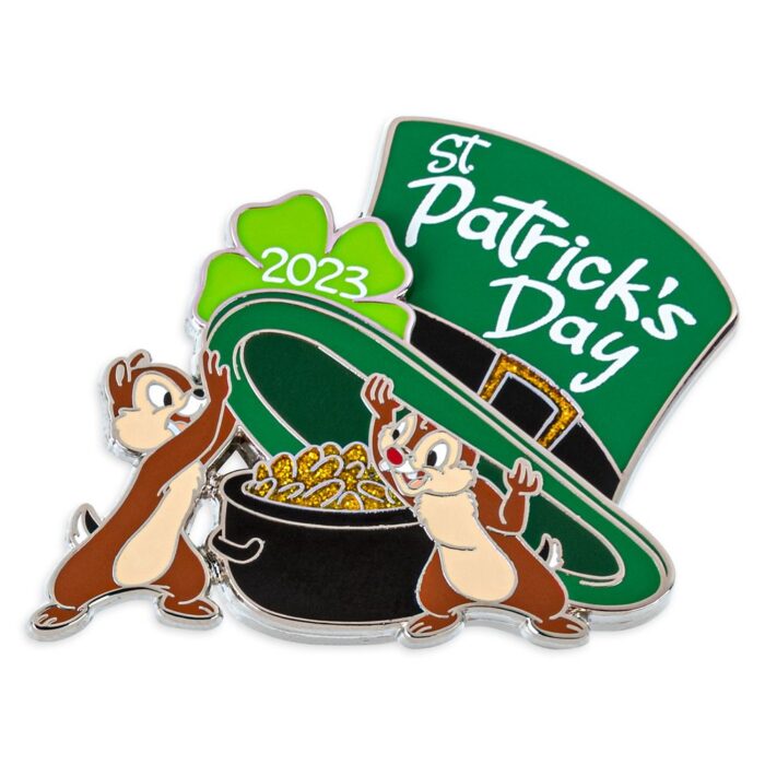 Chip 'n Dale St. Patrick's Day 2023 Pin Limited Release Official shopDisney