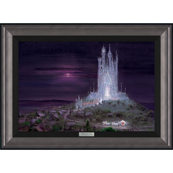 Cinderella ''Glass Castle'' by Peter Ellenshaw Framed Canvas Artwork Limited Edition Official shopDisney