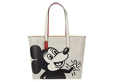 Coach x Disney Mickey Mouse Chalk Leather Bag Large White
