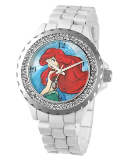 Disney Ariel Women's Enamel Spark White Alloy Watch