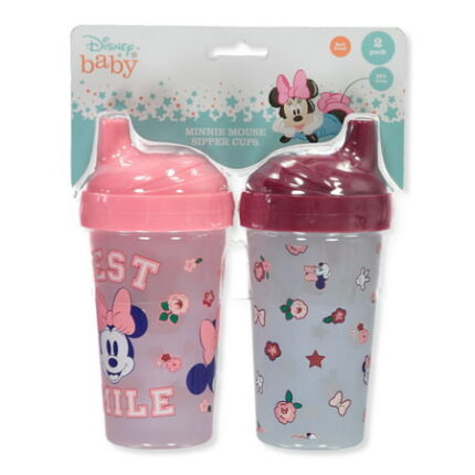 Disney Baby Girls 2-Pack Minnie Mouse Sipper Cup Set - pink one size