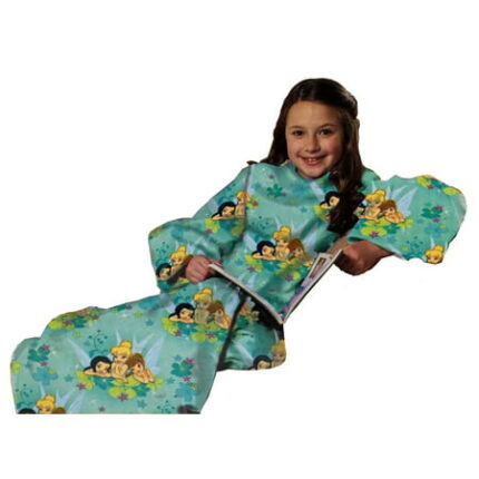 Disney Fairies Flower Party Youth Comfy Throw - The Blanket with Sleeves - Tinkerbell
