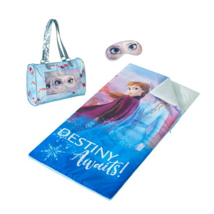 Disney Frozen 2 Slumber Set w/ Sleepover Purse Sleeping Bag and BONUS Elsa Eyemask
