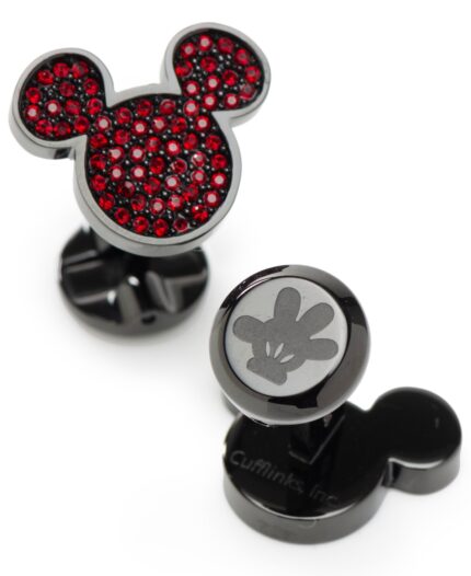 Disney Men's Mickey Mouse Crystal Cufflinks