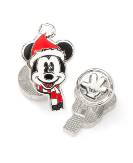 Disney Men's Mickey Mouse Holiday Hat Cufflinks