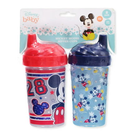 Disney Mickey Mouse Baby Boys 2-Pack Sipper Cups - red/multi one size