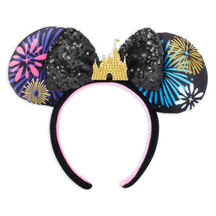 Disney Minnie Mouse Main Attraction December Nighttime Fireworks & Castle Finale Ear Headband