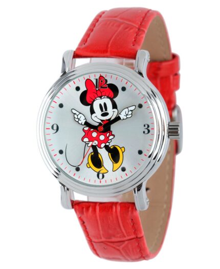 Disney Minnie Mouse Women's Shiny Silver Vintage Alloy Watch