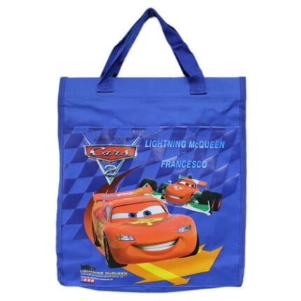 Disney Pixar s Cars 2 Lightning McQueen vs. Francesco Medium Tote Bag