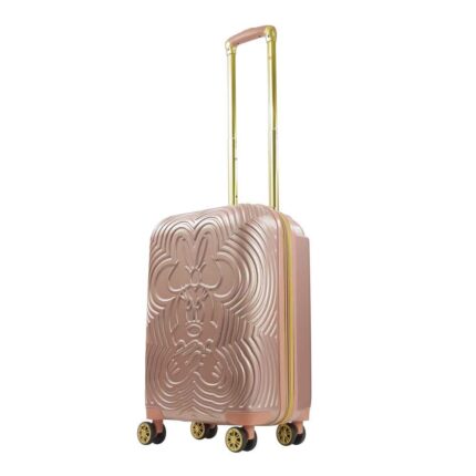 Disney Playful Minnie Mouse Molded Hardside Expandable 21" spinner, Rose Gold