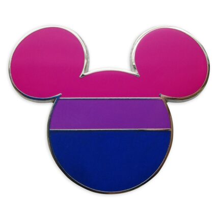 Disney Pride Collection Mickey Mouse Icon Pin Bisexual Flag