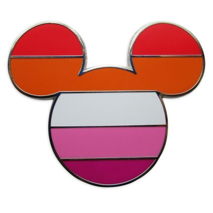 Disney Pride Collection Mickey Mouse Icon Pin Lesbian Flag