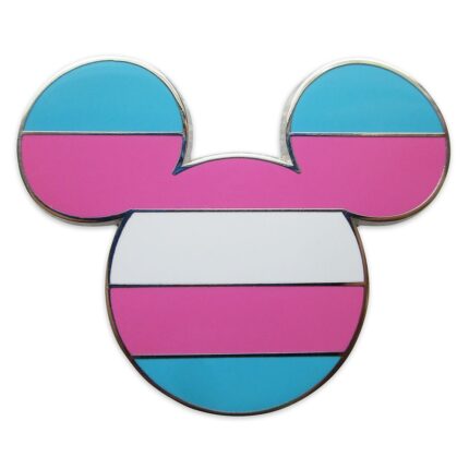Disney Pride Collection Mickey Mouse Icon Pin Transgender Flag