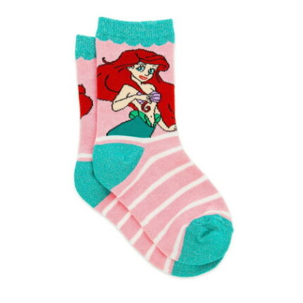 Disney Store Little Mermaid Ariel Princess Ankle Socks Kids Girls Size M 10-13