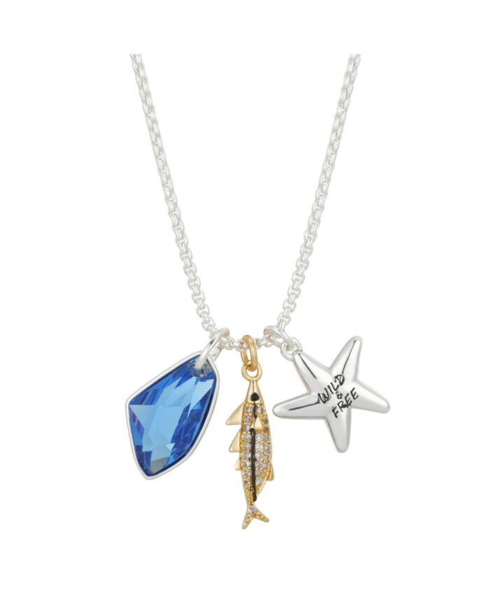 Disney Two-Tone Crystal "Wild and Free" Luca Pendant