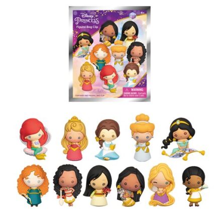 Disney Ultimate Princess Celebration Figural Bag Clip 6-Pack