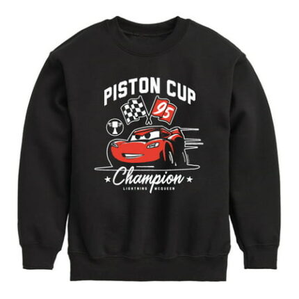 Disney s Cars - Piston Cup Champion McQueen - Toddler And Youth Crewneck Fleece Sweatshirt