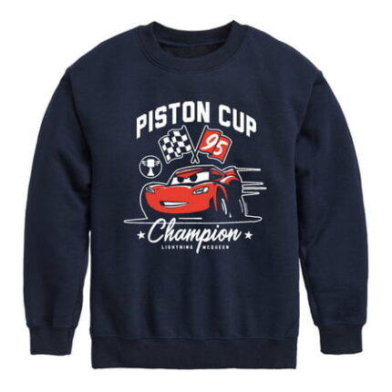 Disney s Cars - Piston Cup Champion McQueen - Toddler And Youth Crewneck Fleece Sweatshirt