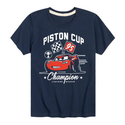 Disney s Cars - Piston Cup Champion McQueen - Toddler And Youth Short Sleeve Graphic T-Shirt