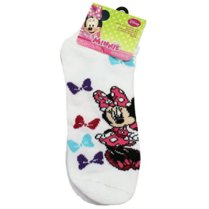 Disney s Minnie Mouse Colorful Butterfly Bows Kids Socks (Size 6-8 2 Pair)