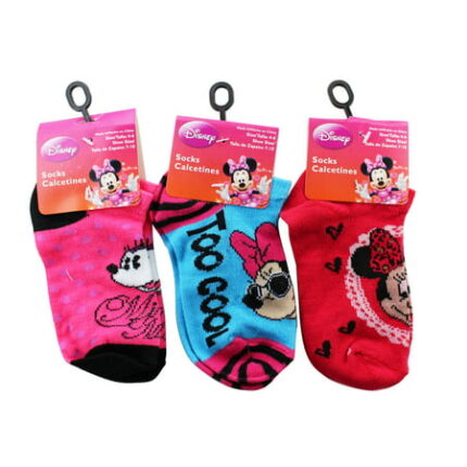Disney s Minnie Mouse Different Animation Styles Toddler Socks (3 Pairs Shoe Size 7-10 Toddler)