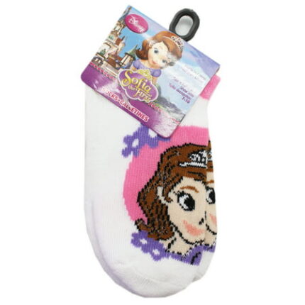 Disney s Sofia the First Portrait White Colored Kids Socks (Size 4-6 2 Pairs)