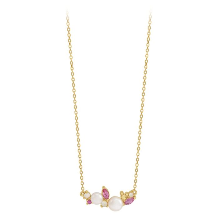 Disney's Fairy Tale Weddings Opal Cluster Necklace