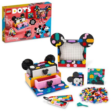 Disney's Mickey Mouse & Minnie Mouse Back-to-School Project Box 41964 by LEGO DOTS, Multicolor