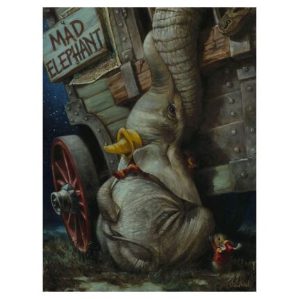 Dumbo ''Baby of Mine'' Giclee on Canvas by Heather Edwards Limited Edition Official shopDisney