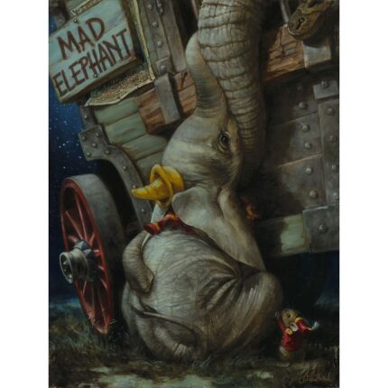 Dumbo ''Baby of Mine'' by Heather Edwards Hand-Signed & Numbered Canvas Artwork Limited Edition Official shopDisney