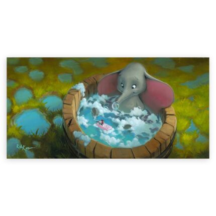 Dumbo and Timothy Mouse ''Good Clean Fun'' by Rob Kaz Canvas Artwork Limited Edition Official shopDisney