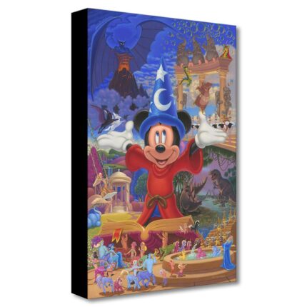 Fantasia ''Story of Music and Magic'' Gicle on Canvas by Manuel Hernandez Limited Edition Official shopDisney