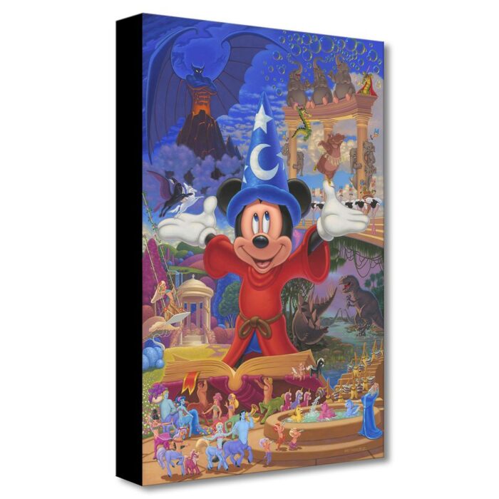 Fantasia ''Story of Music and Magic'' Gicle on Canvas by Manuel Hernandez Limited Edition Official shopDisney