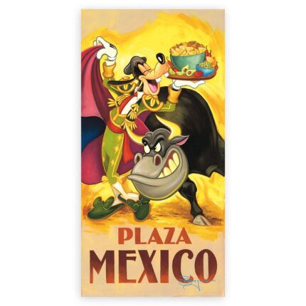For Whom the Bulls Toil ''Goofy's Plaza Mexico'' Gicle by Tim Rogerson Limited Edition Official shopDisney