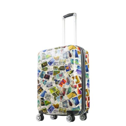 Ful Disney 100 Years Stamps ABS Hard-sided Spinner 26 in. Luggage, Multi