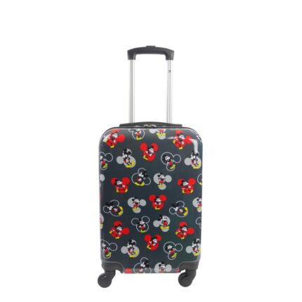 Ful Disney Mickey Mouse All Over Tossed Printed 21 in. Luggage Spinner, Grey