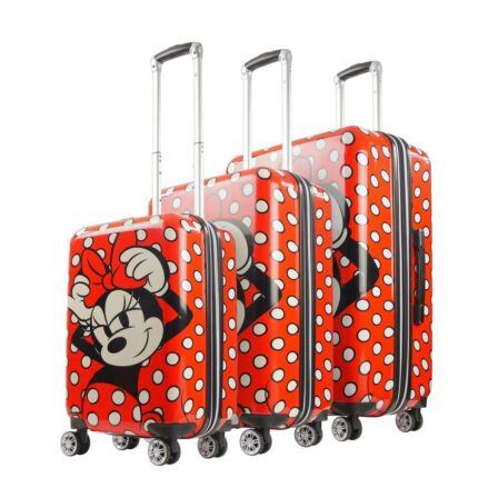 Ful Disney Minnie Mouse Printed Polka Dot II 3 pcs set, RED/BLACK