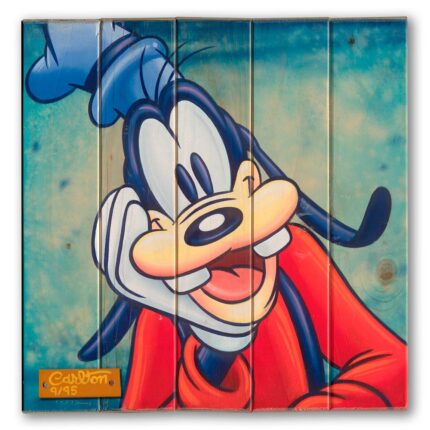 Goofy ''Awe Gawrsh!'' Signed Gicle on Wood by Trevor Carlton Official shopDisney