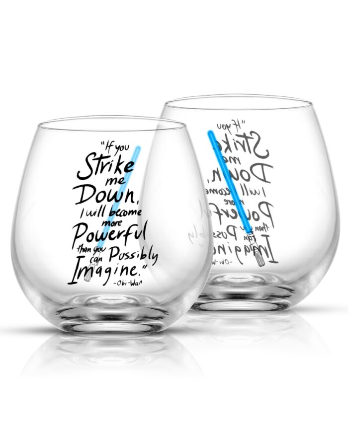 JoyJolt Star Wars New Hope Stemless Drinking Glasses, Set of 2