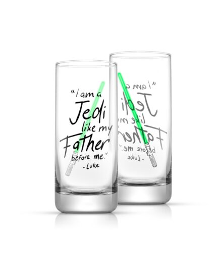 JoyJolt Star Wars New Hope Tall Drinking Glasses, Set of 2