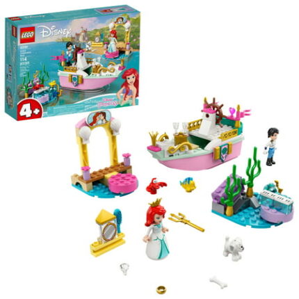 LEGO Disney Ariel's Celebration Boat 43191; Creative Building Toy for Kids (114 Pieces)