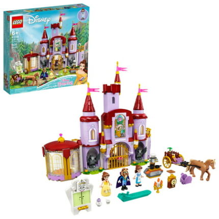 LEGO Disney Belle and the Beast's Castle 43196 Building Toys from The Beauty and the Beast Movie with Horse Toy plus Princess & Prince Mini Dolls